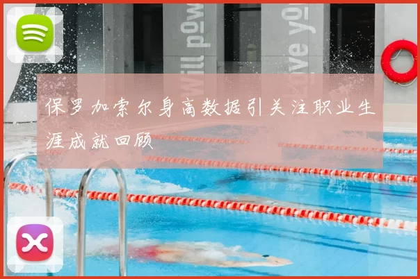 保罗加索尔身高数据引关注职业生涯成就回顾